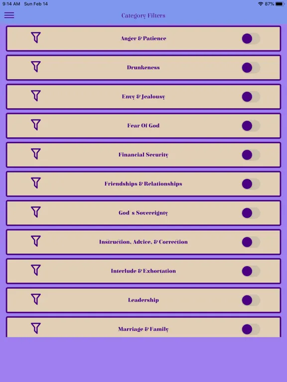 Zrzuty ekranu Caranba Proverbs Commentary iPad 