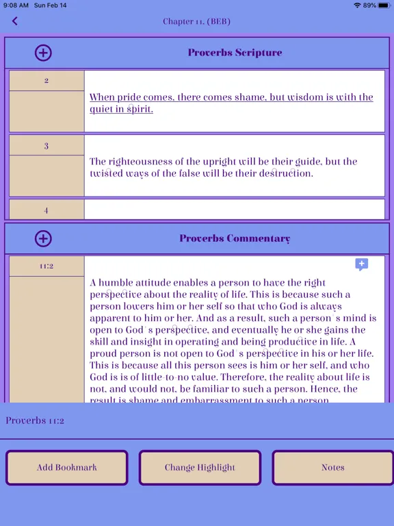 Zrzuty ekranu Caranba Proverbs Commentary iPad 