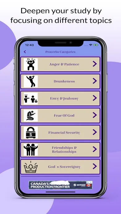Zrzuty ekranu Caranba Proverbs Commentary
