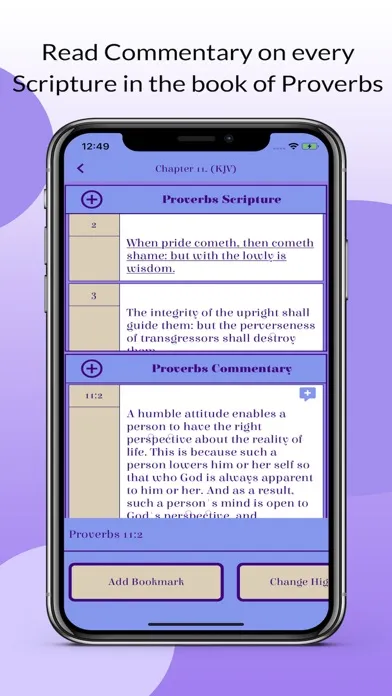 Zrzuty ekranu Caranba Proverbs Commentary