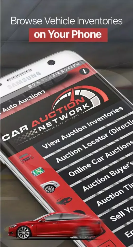 Captures d'écran de Public Car Auctions Directory
