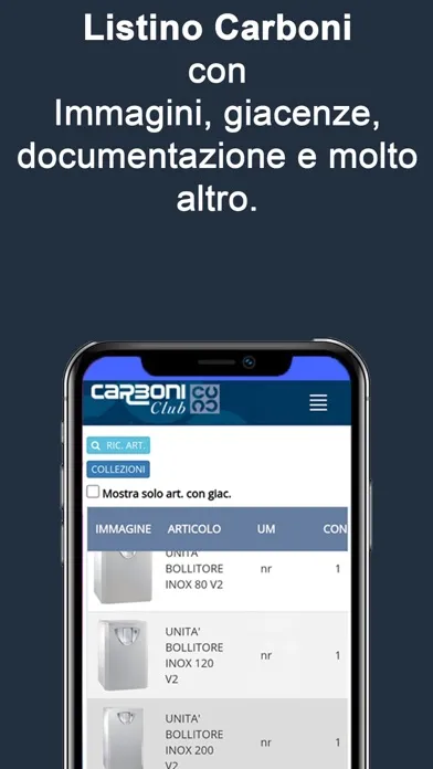 Capturas de tela do Carboni Club