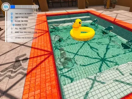 Captures d'écran de Pool Cleaning Simulator 3D iPad 