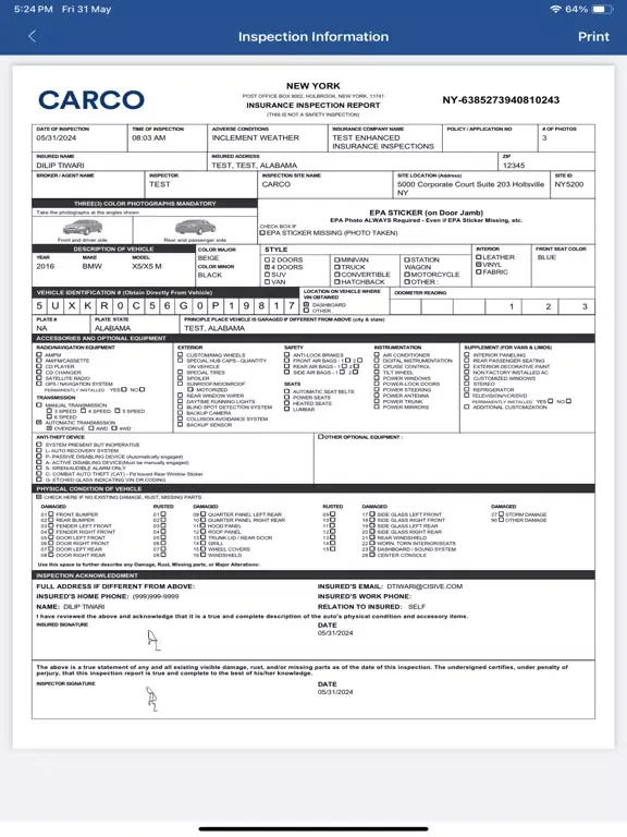 Capturas de pantalla de CARCO Mobile Al Inspection iPad 