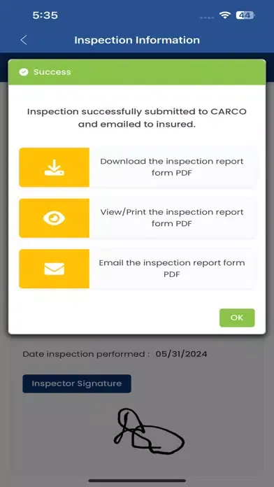 Capturas de pantalla de CARCO Mobile Al Inspection