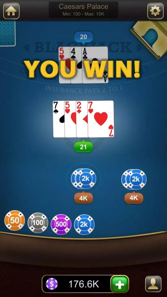 Blackjack Classic - Card Game Screenshots