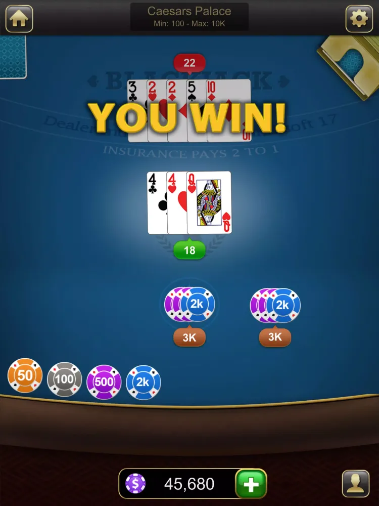 Blackjack Classic - Card Game Screenshots
