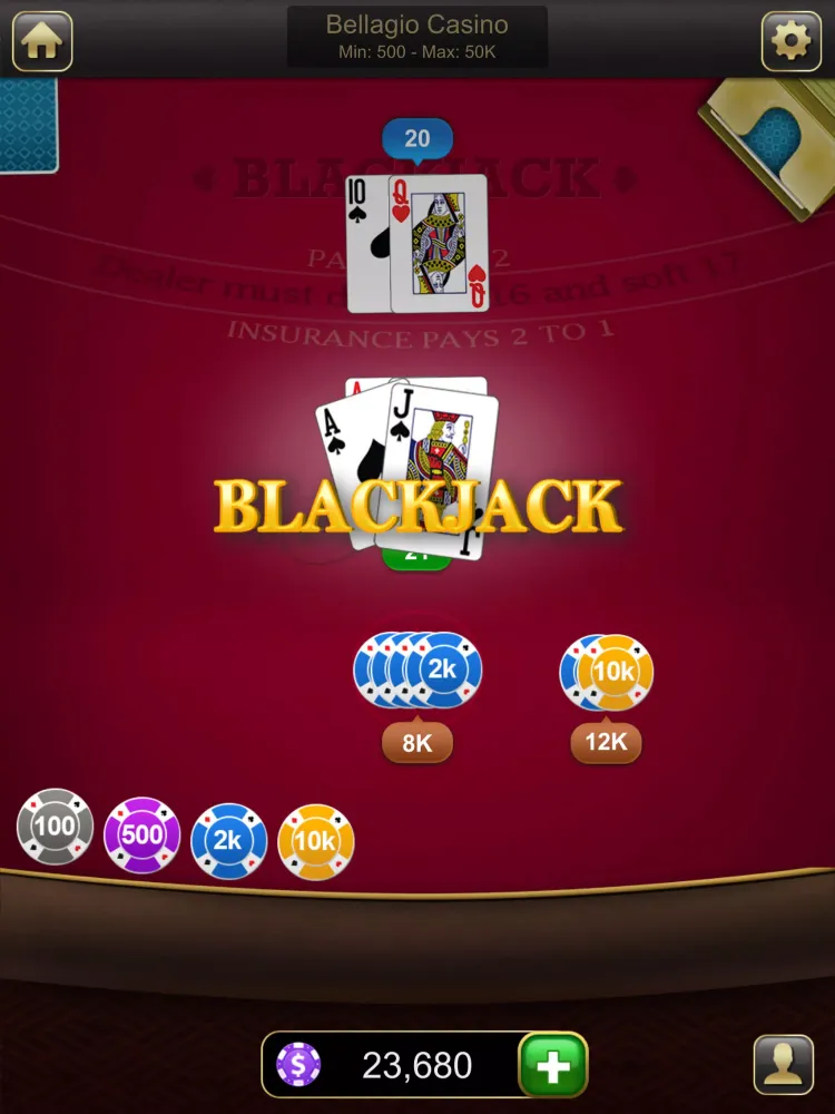 Blackjack Classic - Card Game Screenshots