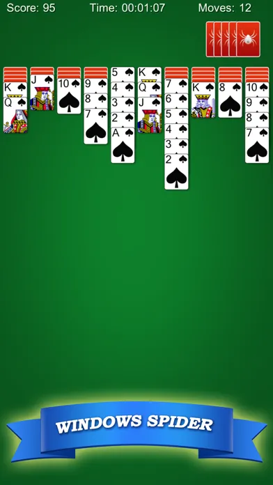 Tangkapan skrin Spider Solitaire Classic!!