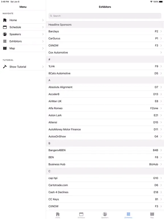 CDX Visitors iPad 应用截图
