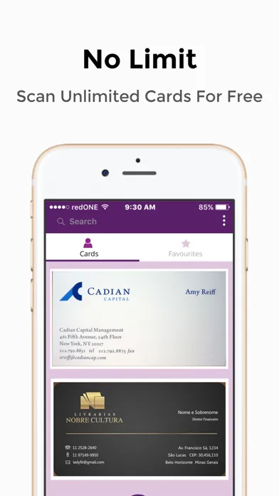 Captures d'écran de CardHQ - Business Card Reader