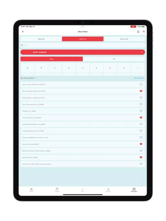 Cardinal Health RBC 2023 iPad  Screenshots