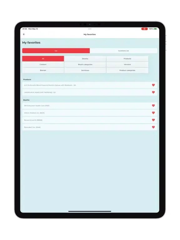 Cardinal Health RBC 2023 iPad  Screenshots
