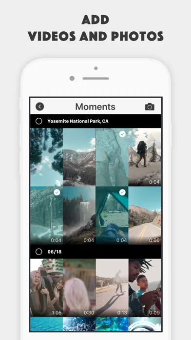 Ảnh chụp màn hình của Vibes Video Collage Editor