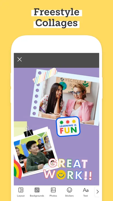 Captures d'écran de PicCollage EDU Collage Maker