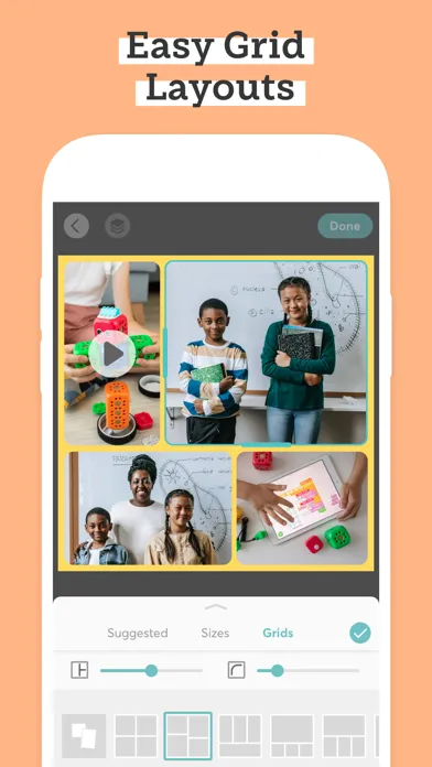 Captures d'écran de PicCollage EDU Collage Maker