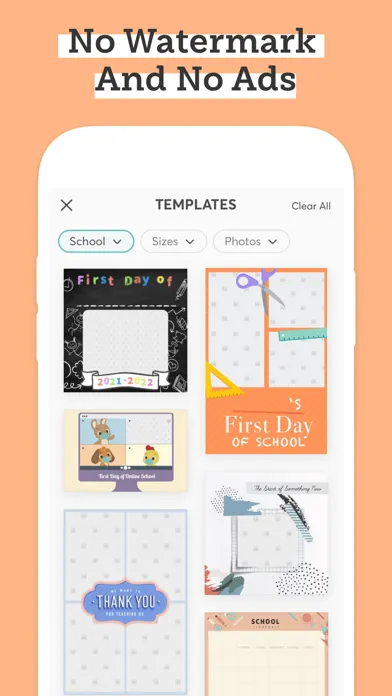 Captures d'écran de PicCollage EDU Collage Maker
