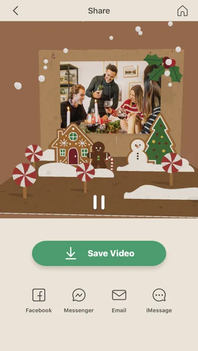 ภาพหน้าจอของ Pine 3D Greeting Cards