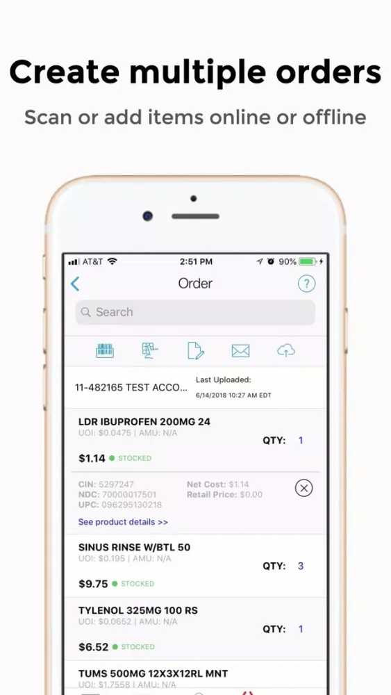 Zrzuty ekranu Order Express