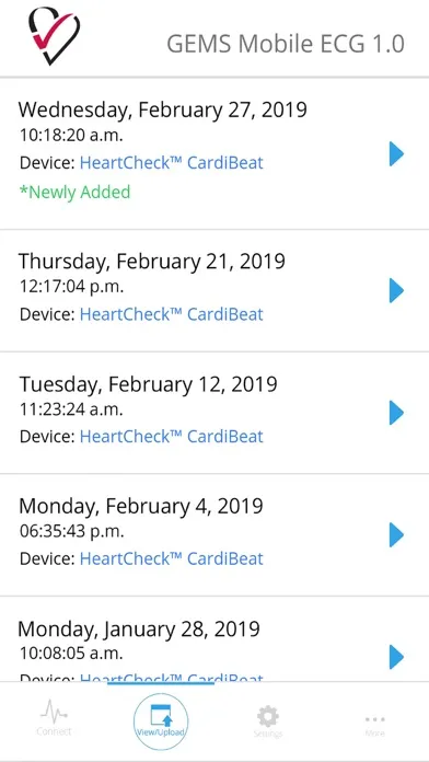 GEMS Mobile ECG स्क्रीनशॉट