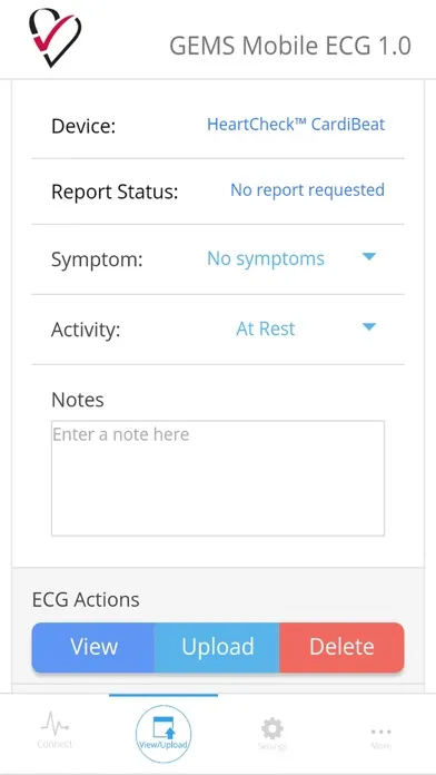 GEMS Mobile ECG स्क्रीनशॉट