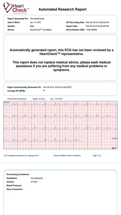 GEMS Mobile ECG स्क्रीनशॉट