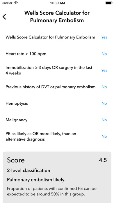 Cardiology Calculators Screenshots