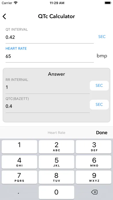 Cardiology Calculators Screenshots
