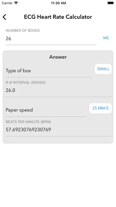 Cardiology Calculators Screenshots