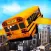 Racing school Bus in Air