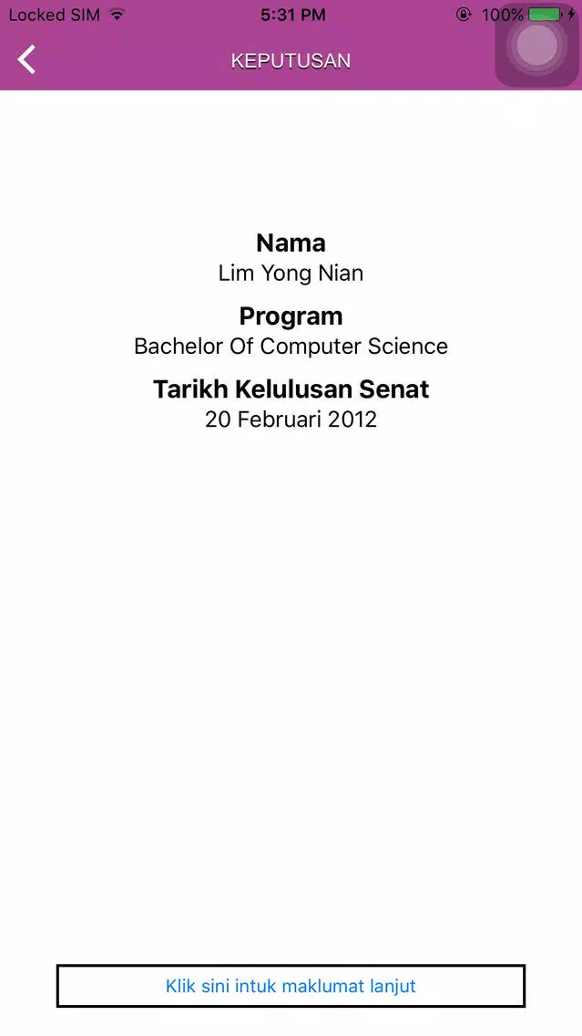 Tangkapan layar CertificateVerifier