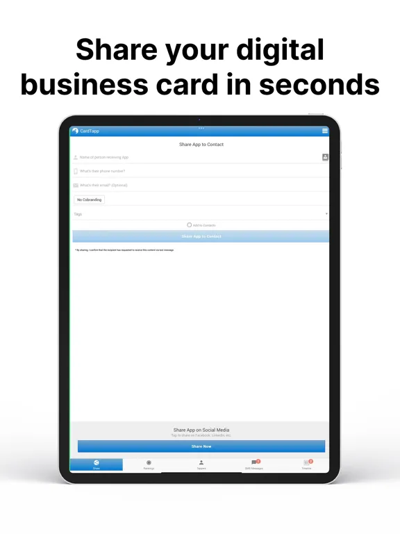 Cardtapp iPad  سکرین شاٹس