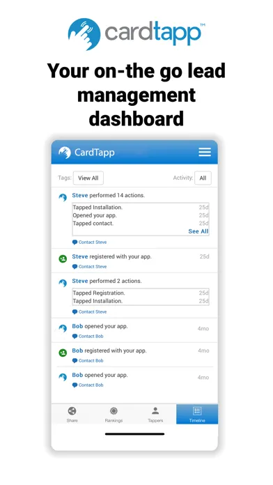 Cardtapp سکرین شاٹس