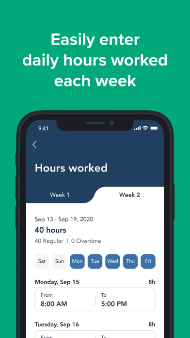 HomePay Time Tracker Screenshots