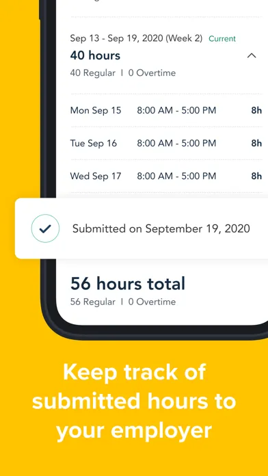 HomePay Time Tracker Screenshots