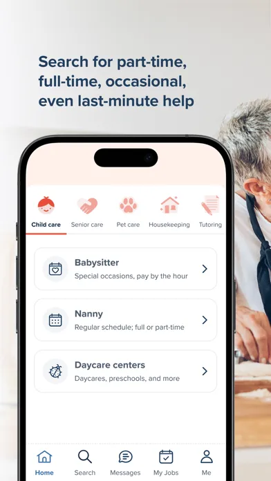 Ảnh chụp màn hình của Care.com: Hire Caregivers