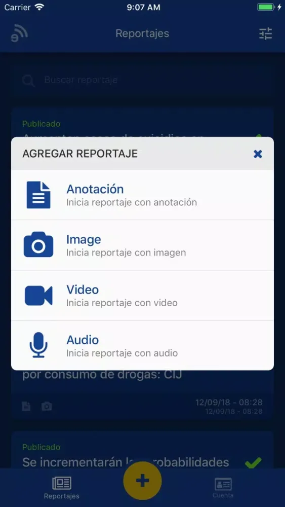 eRadio Reportero स्क्रीनशॉट