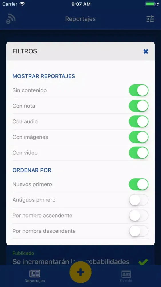 eRadio Reportero स्क्रीनशॉट