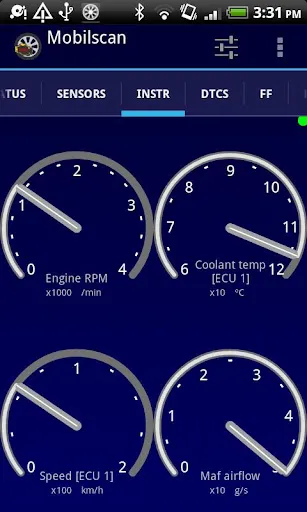 Tangkapan skrin Mobilscan - your OBD tool