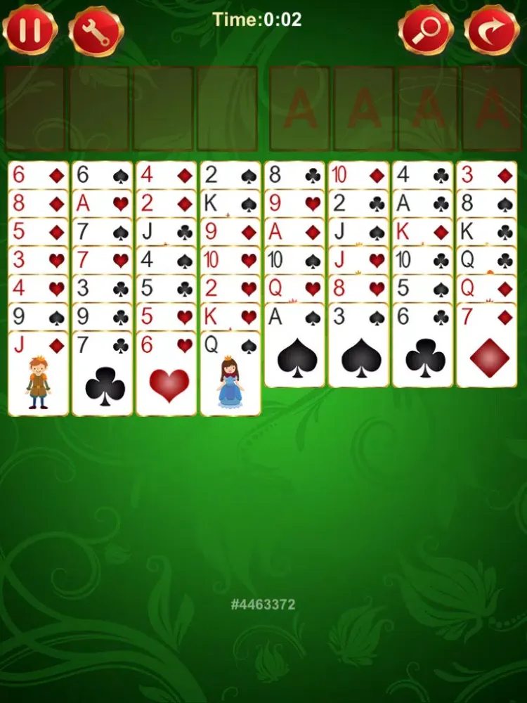 King's FreeCell iPad  Screenshots