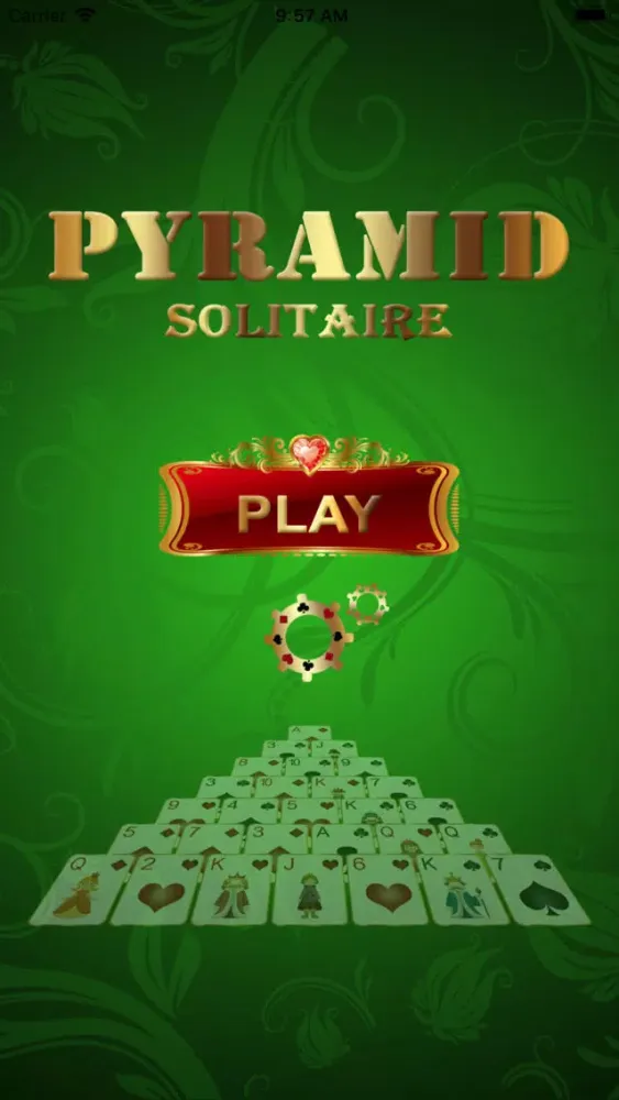 Tangkapan layar Pyramid Solitaire Go