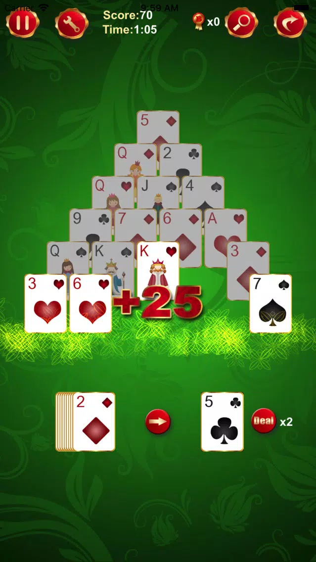 Скриншоты Pyramid Solitaire Go