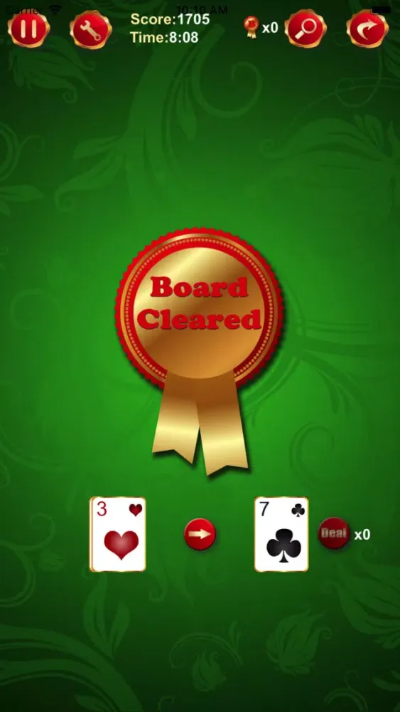 Tangkapan layar Pyramid Solitaire Go