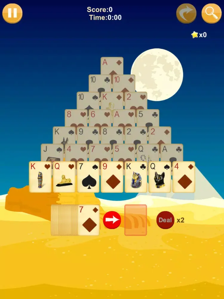 Screenshot di Pyramid Solitaire - A classical card game with new adventure mode iPad 