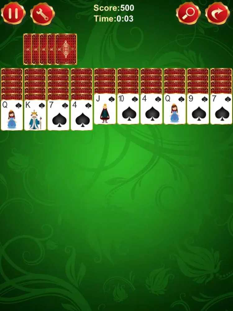 تصاویر Spider Solitaire V iPad 