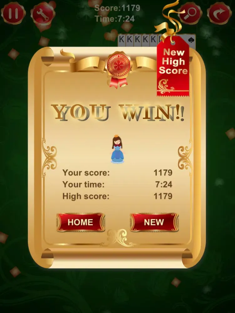 تصاویر Spider Solitaire V iPad 