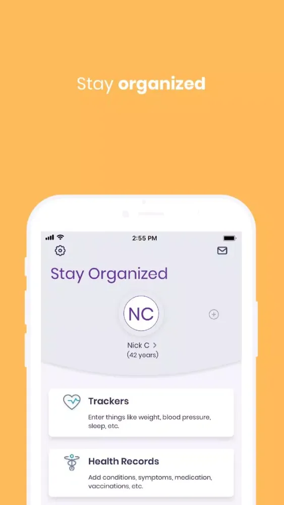 Ảnh chụp màn hình của Carebook