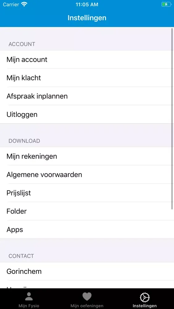 Скриншоты App de Fysio - by Procare