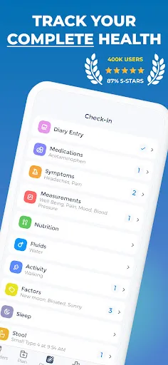 Symptom and Medication Tracker Screenshots