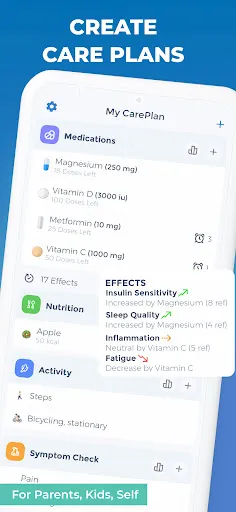 Symptom and Medication Tracker Screenshots